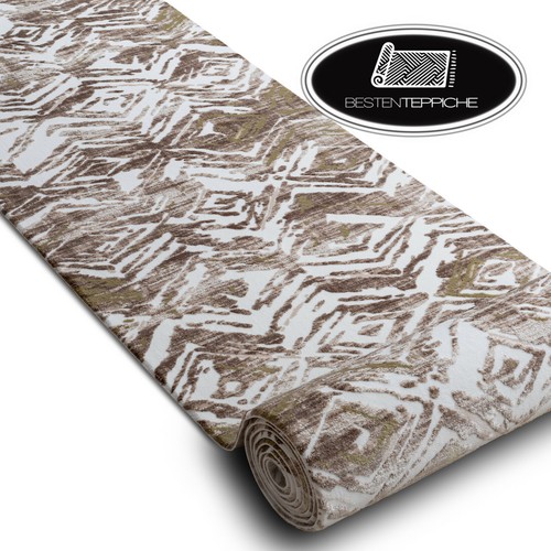 Tapis couloir dizayn beige - tapis,