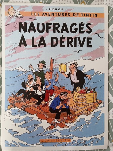 Tintin naufrages affiche - tintin,
