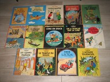 lot 15 bd hergé 12 TINTIN +1