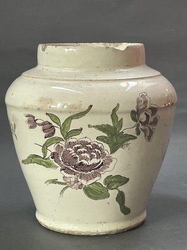 Vase faïence xviii - faïence, bordeaux