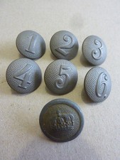 LOT COLLECTION DE 7 BOUTONS D'