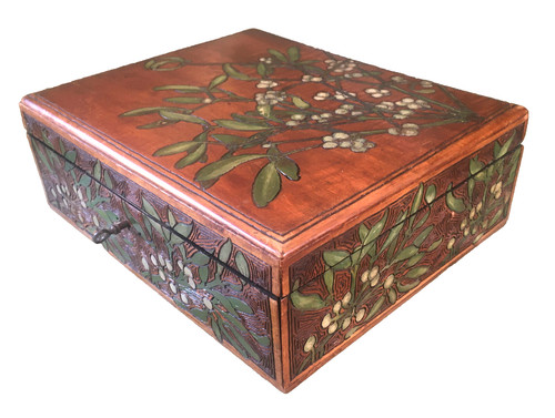 Superbe coffret bois clair - en,