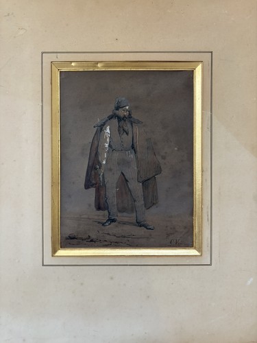 Dessin ancien xixe - ancien, encre