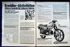 Kreidler Florett RS Electronics Original Advertising from 1977 Double Page!!!