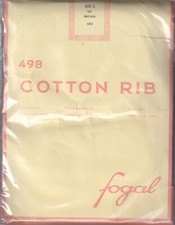 Collant FOGAL COTTON RIB 498