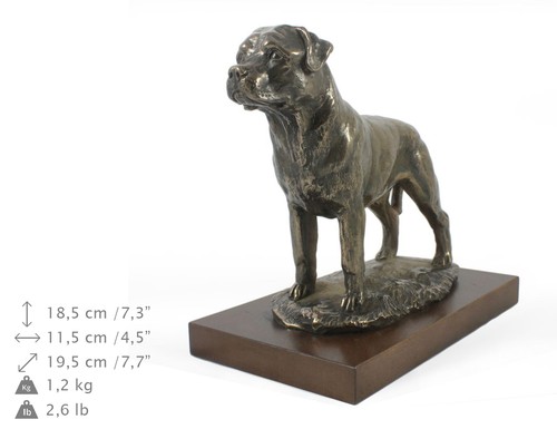 Rottweiler statue bois - statue,