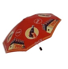 Vintage Coca-Cola Micro Folding Umbrella Drink Coke Design Sealed