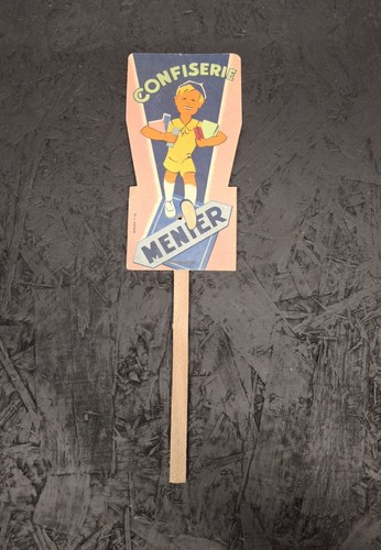 Ancien éventail publicitaire - ancien,