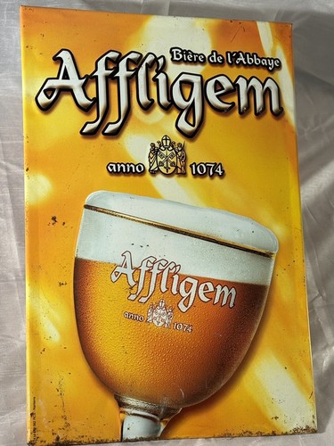 Plaque métal pub affligem - plaque,