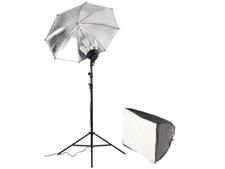 Boîte à lumière avec parapluie réflecteur - Somikon