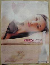 Publicité Papier - Eau de Toilette "Amour" de Kenzo de 2009, Olga Kurylenko 