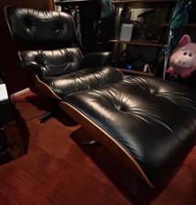 Vintage 1978 Eames Herman Miller Rosewood Lounge Chair and Ottoman