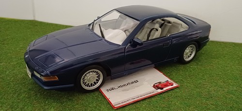 Bmw 850i coupé bleu - coupé, nuit