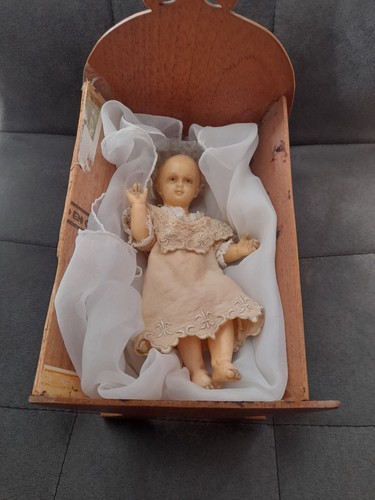 Ancienne poupee cire enfant - poupee,