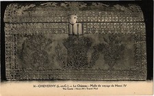 Old postcard CHEVERNY-Le Chateau-Malle de Voyage de Henri IV (189384)
