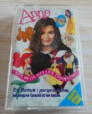 K7 CASSETTE AUDIO TAPE DISNEY ANNE SES PLUS BELLES CHANSONS + VERSIONS KARAOKE