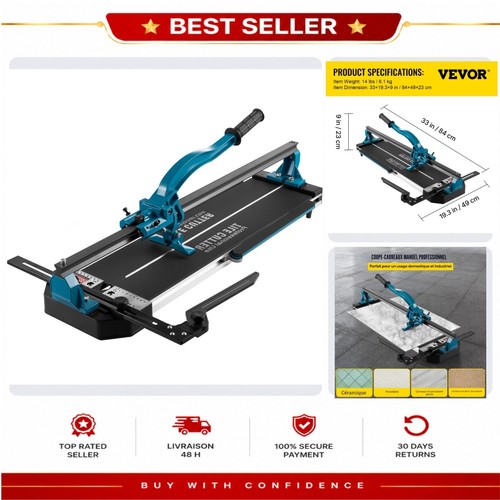 Coupe carrelage manuel vevor - carrelage,