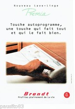 ADVERTISEMENT ADVERTISING 096 1996 Brandt washing machine Premia