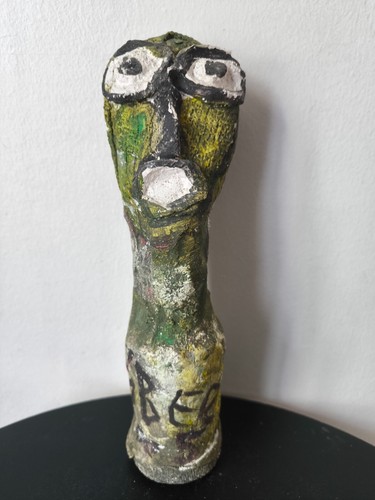 Jaber sculpture totem vert - sculpture,