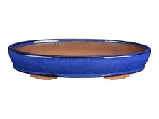 Pot à bonsaï ovale en grès