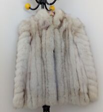 VESTE, MANTEAU FOURRURE VÉRITABLE RENARD BLEU AUTHENTIQUE TAILLE 40