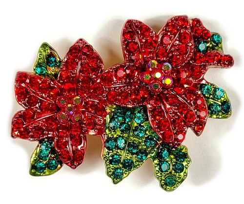 Noël poinsettia broche - ",