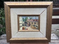 Ancien Tableau Huile Sur