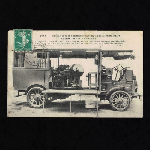 Cpa camion atelier automobile - cpa, camion-atelier