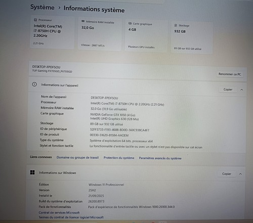 Asus tuf gaming - tuf, fx705gd