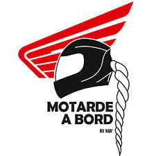 sticker "motarde à bord"