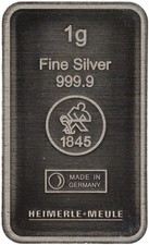 Heimerle + Meule 10 x 1g Silver Bars from UnityBox