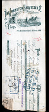 PARIS (19TH) AGRICULTURAL MACHINERY "JOHNSTON HARVESTER" treatise in 1913