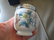 Royal Worcester Porcelain English Egg Cooked Flower Decor in Box