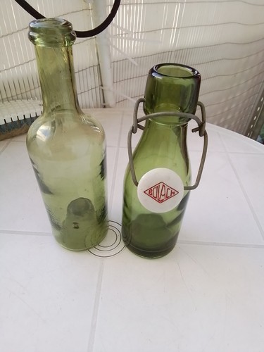Bouteille ancienne verre - bouteille,