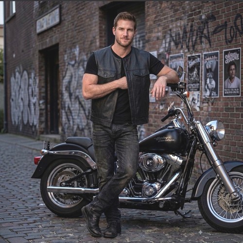 Z1r leather motorcycle vest - z1r,