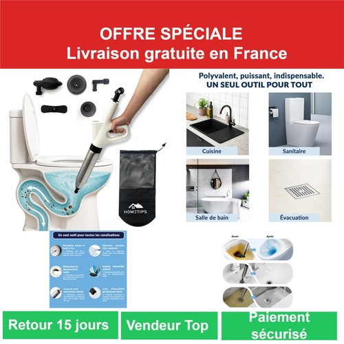 Déboucheur toilette air - déboucheur,