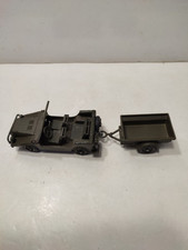 MILITARY SOLID No. 212 + 213 - Jeep Mercedes Auto Union + Trailer 1/43 PERFECT CONDITION