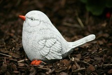 Statuette en pierre oiseau "Hansi" résistant au gel décoration de jardin...