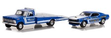 GREENLIGHT, FORD F-350 1969 avec rampe et FORD mustang 1969 THE GOING THING s...