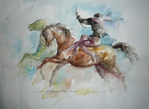 Blasco aquarelle sur signée - aquarelle,