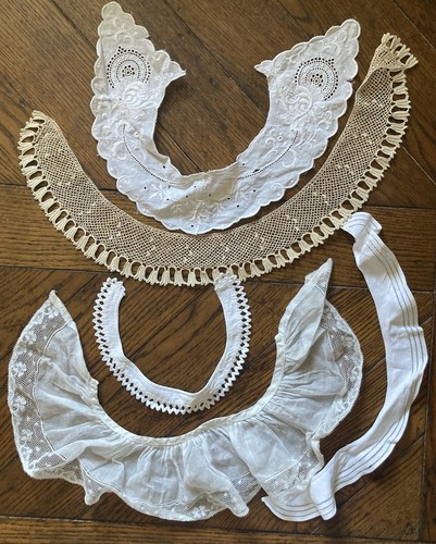 Lot cols anciens dentelle - 5,