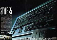 1989 Advertising 018 La Renault 25 V6 Turbo (2 pages)