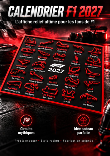 Calandrier 2027 formule - 2027,