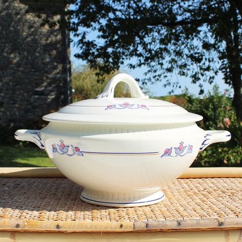 Soupière ancienne faïence - soupière,