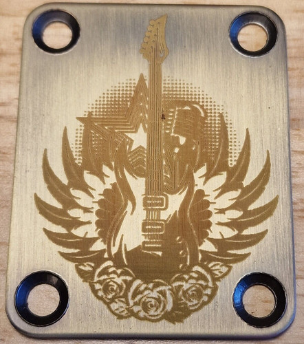 Plaque fixe manche - , guitare