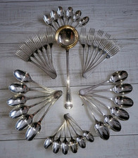 Ménagère 37 pièces CHRISTOFLE modèle AMERICA métal argenté ART DÉCO