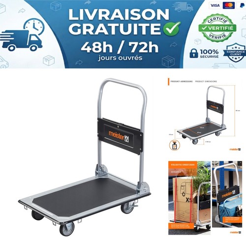 Chariot plateforme pliable