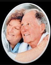 Personalised Memorial Photo Plaque 8cm x 10cm Oval Grave Garden Headstone  Sign