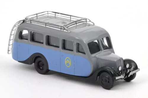 Citroën u23 autocar bleu gris - autocar,