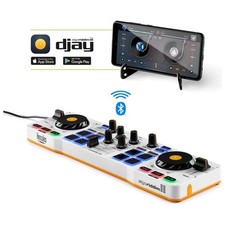 Hercules DJControl Mix – Controller DJ Wireless Bluetooth per Smartphone (iOS e 